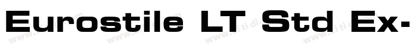 Eurostile LT Std Ex字体转换